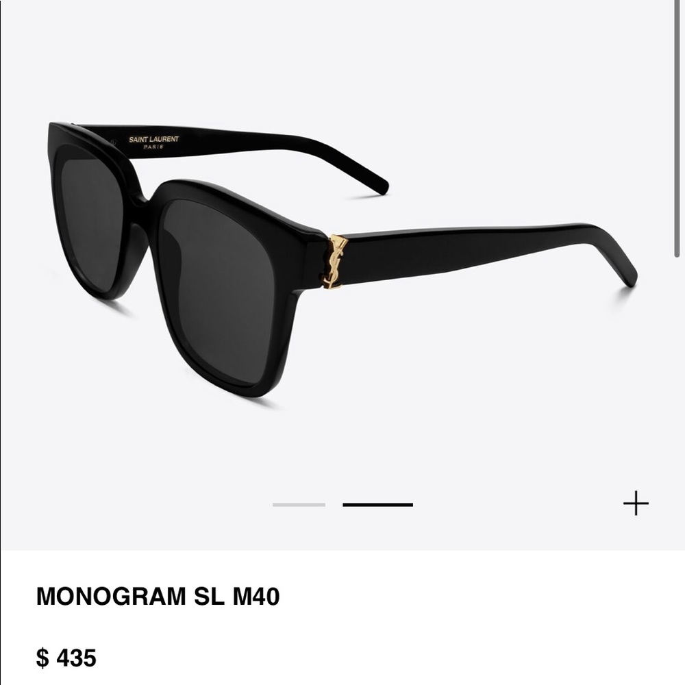 YSL Monogram Black Sunglasses